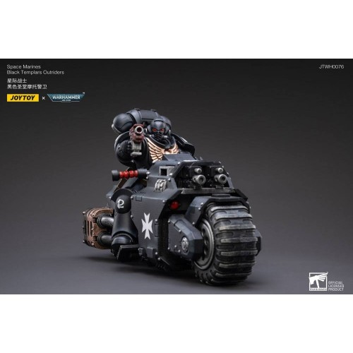 Warhammer 40k Vehicle 1/18 Black Templars Outrider Bike 22 cm