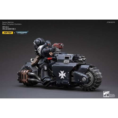 Warhammer 40k Vehicle 1/18 Black Templars Outrider Bike 22 cm