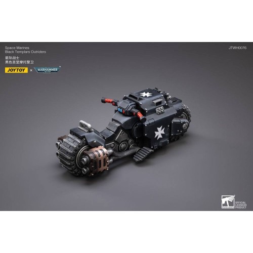 Warhammer 40k Vehicle 1/18 Black Templars Outrider Bike 22 cm