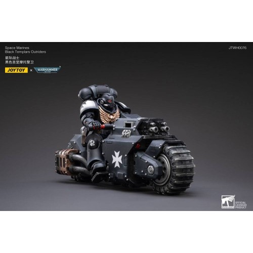 Warhammer 40k Vehicle 1/18 Black Templars Outrider Bike 22 cm