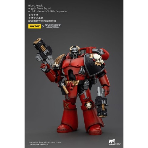 Warhammer The Horus Heresy Action Figure 1/18 Blood Angels Angel's Tears Squad Arch-Erelim with Volkite Serpentas 12cm