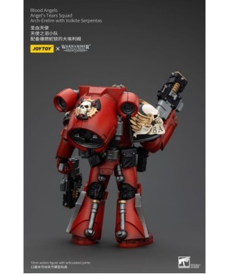 Warhammer The Horus Heresy Action Figure 1/18 Blood Angels Angel's Tears Squad Arch-Erelim with Volkite Serpentas 12cm