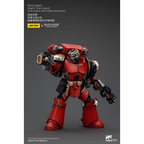 Warhammer The Horus Heresy Action Figure 1/18 Blood Angels Angel's Tears Squad Arch-Erelim with Volkite Serpentas 12cm