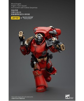 Warhammer The Horus Heresy Action Figure 1/18 Blood Angels Angel's Tears Squad Arch-Erelim with Volkite Serpentas 12cm
