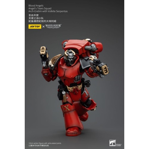 Warhammer The Horus Heresy Action Figure 1/18 Blood Angels Angel's Tears Squad Arch-Erelim with Volkite Serpentas 12cm