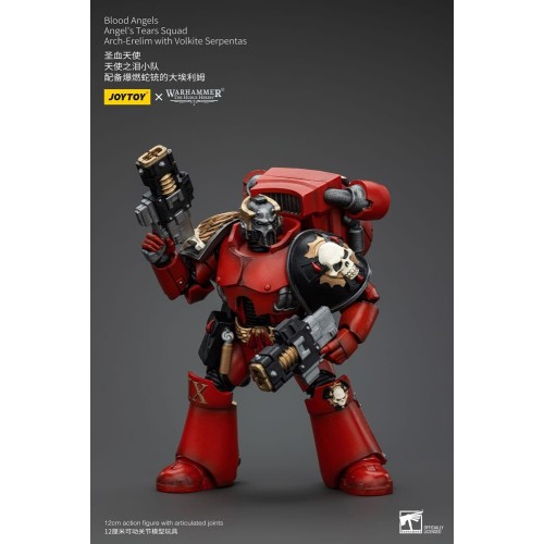 Warhammer The Horus Heresy Action Figure 1/18 Blood Angels Angel's Tears Squad Arch-Erelim with Volkite Serpentas 12cm
