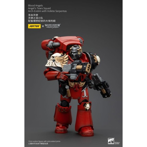 Warhammer The Horus Heresy Action Figure 1/18 Blood Angels Angel's Tears Squad Arch-Erelim with Volkite Serpentas 12cm
