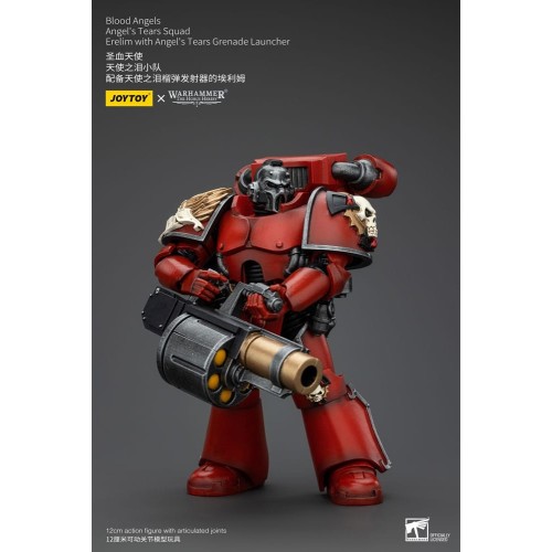 Warhammer The Horus Heresy Action Figure 1/18 Blood Angels Angel's Tears Squad Erelim+Angel'sTearsGrenadeLauncher 12cm