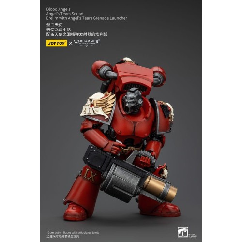 Warhammer The Horus Heresy Action Figure 1/18 Blood Angels Angel's Tears Squad Erelim+Angel'sTearsGrenadeLauncher 12cm
