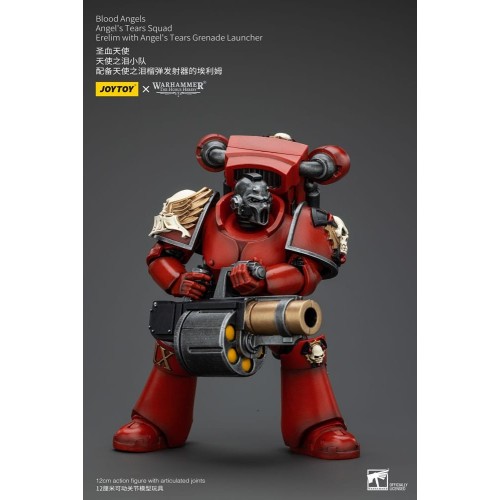 Warhammer The Horus Heresy Action Figure 1/18 Blood Angels Angel's Tears Squad Erelim+Angel'sTearsGrenadeLauncher 12cm