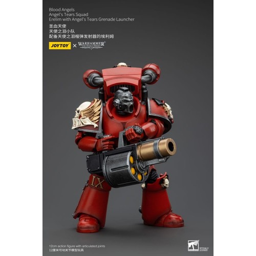 Warhammer The Horus Heresy Action Figure 1/18 Blood Angels Angel's Tears Squad Erelim+Angel'sTearsGrenadeLauncher 12cm