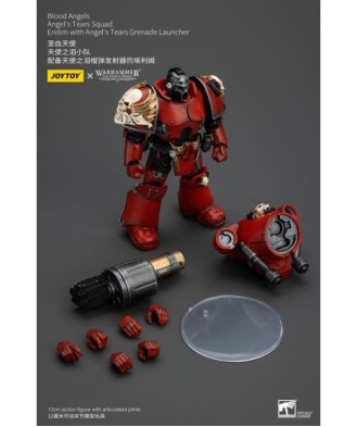 Warhammer The Horus Heresy Action Figure 1/18 Blood Angels Angel's Tears Squad Erelim+Angel'sTearsGrenadeLauncher 12cm