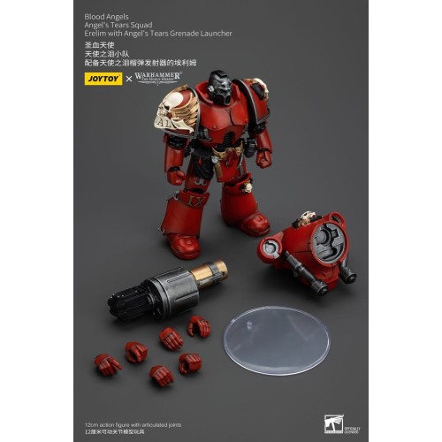 Warhammer The Horus Heresy Action Figure 1/18 Blood Angels Angel's Tears Squad Erelim+Angel'sTearsGrenadeLauncher 12cm