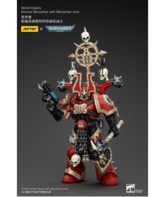 Warhammer 40k Action Figure 1/18 World Eaters Khorne Berzerker with Berzerker lcon 13 cm