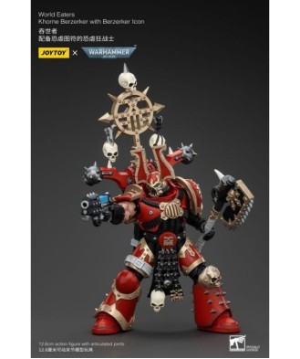 Warhammer 40k Action Figure 1/18 World Eaters Khorne Berzerker with Berzerker lcon 13 cm