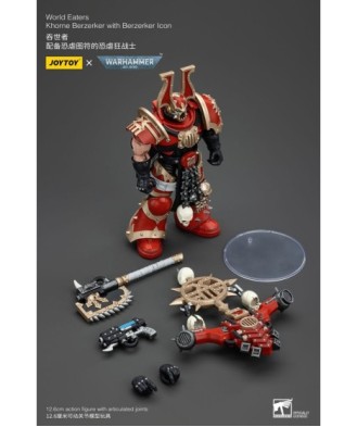 Warhammer 40k Action Figure 1/18 World Eaters Khorne Berzerker with Berzerker lcon 13 cm