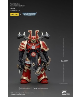 Warhammer 40k Action Figure 1/18 World Eaters Khorne Berzerker 1 13 cm