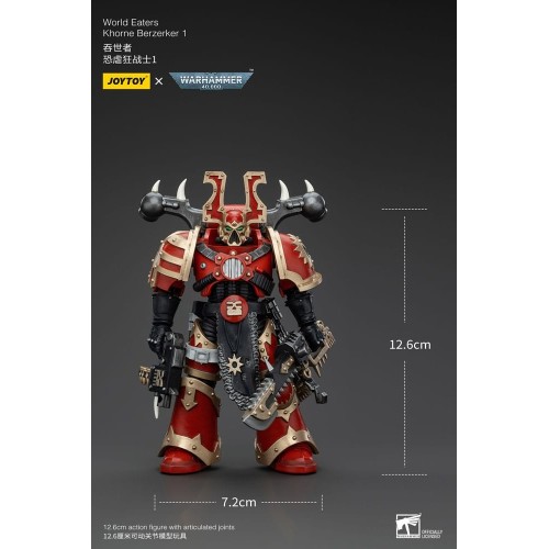 Warhammer 40k Action Figure 1/18 World Eaters Khorne Berzerker 1 13 cm