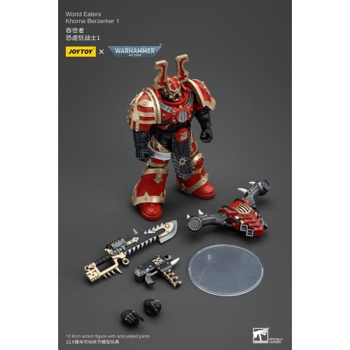 Warhammer 40k Action Figure 1/18 World Eaters Khorne Berzerker 1 13 cm
