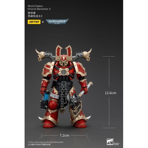 Warhammer 40k Action Figure 1/18 World Eaters Khorne Berzerker 3 13 cm