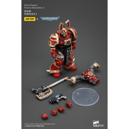 Warhammer 40k Action Figure 1/18 World Eaters Khorne Berzerker 3 13 cm