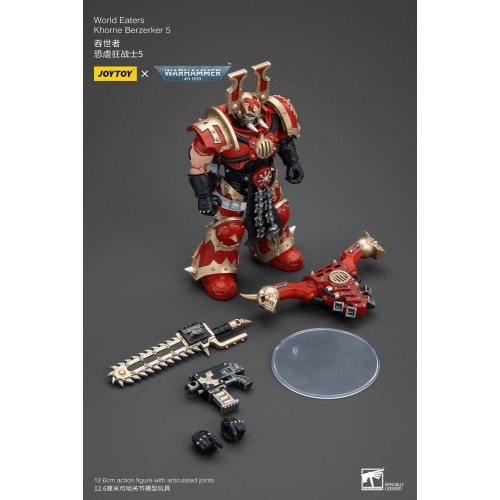 Warhammer 40k Action Figure 1/18 World Eaters Khorne Berzerker 5 13 cm