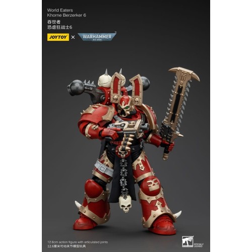 Warhammer 40k Action Figure 1/18 World Eaters Khorne Berzerker 6 13 cm