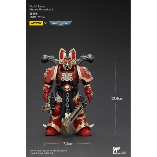 Warhammer 40k Action Figure 1/18 World Eaters Khorne Berzerker 6 13 cm