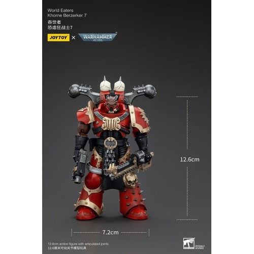 Warhammer 40k Action Figure 1/18 World Eaters Khorne Berzerker 7 13 cm