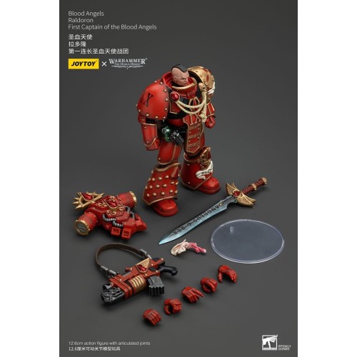 Warhammer The Horus Heresy Action Figure 1/18 Blood Angels Raldoron First Captain of the Blood Angels 13 cm