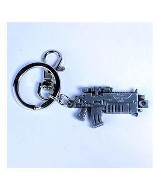 Warhammer 40K Metal Keychain Bolter Metallic Finish