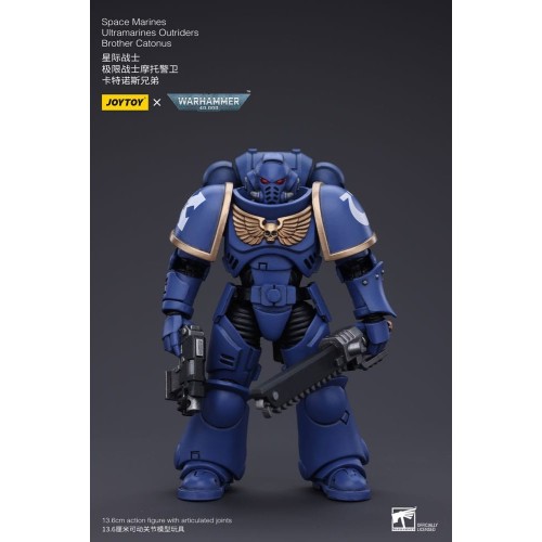Warhammer 40k Action Figure 1/18 Space Marines Ultramarines Outriders Brother Catonus 14 cm