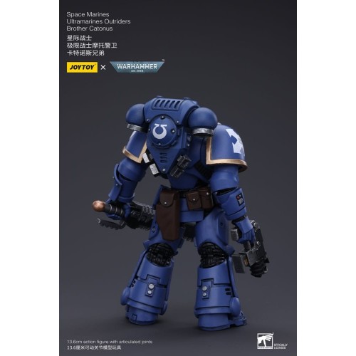Warhammer 40k Action Figure 1/18 Space Marines Ultramarines Outriders Brother Catonus 14 cm
