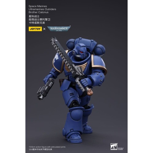 Warhammer 40k Action Figure 1/18 Space Marines Ultramarines Outriders Brother Catonus 14 cm