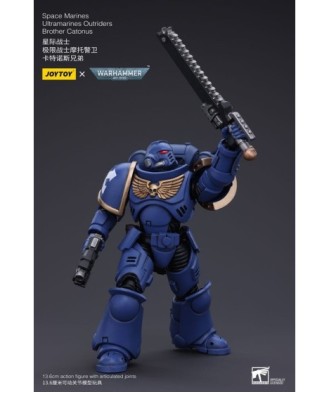 Warhammer 40k Action Figure 1/18 Space Marines Ultramarines Outriders Brother Catonus 14 cm