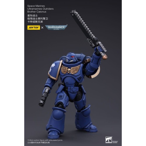Warhammer 40k Action Figure 1/18 Space Marines Ultramarines Outriders Brother Catonus 14 cm