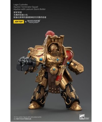 Warhammer The Horus Heresy Action Figure 1/18 Legio Custodes Aquilon Terminator Squad Aquilon+Lastrum Storm Bolter14cm