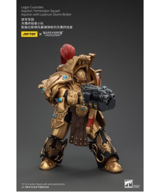 Warhammer The Horus Heresy Action Figure 1/18 Legio Custodes Aquilon Terminator Squad Aquilon+Lastrum Storm Bolter14cm