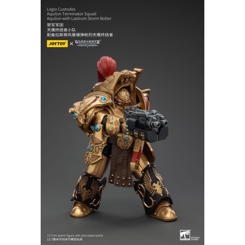 Warhammer The Horus Heresy Action Figure 1/18 Legio Custodes Aquilon Terminator Squad Aquilon+Lastrum Storm Bolter14cm