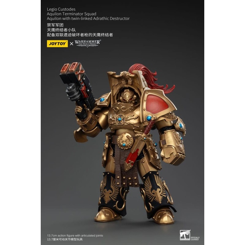 Warhammer The Horus Heresy Action Figure 1/18 LegioCustodesAquilonTerminatorSquad Aquilon+twin-linkedAdrathicDestructor