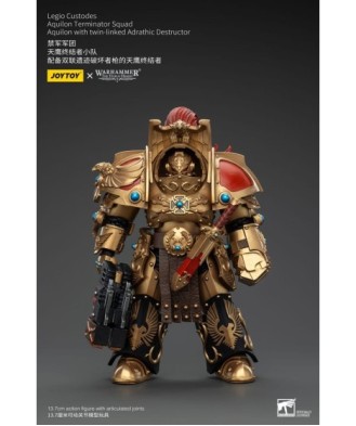 Warhammer The Horus Heresy Action Figure 1/18 LegioCustodesAquilonTerminatorSquad Aquilon+twin-linkedAdrathicDestructor