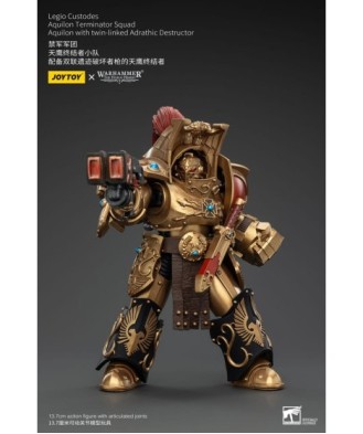 Warhammer The Horus Heresy Action Figure 1/18 LegioCustodesAquilonTerminatorSquad Aquilon+twin-linkedAdrathicDestructor