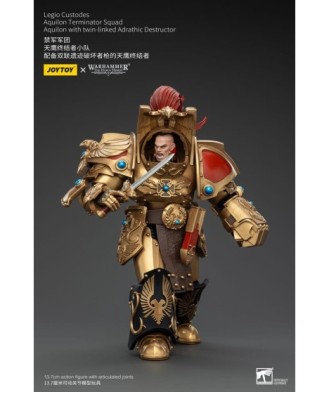 Warhammer The Horus Heresy Action Figure 1/18 LegioCustodesAquilonTerminatorSquad Aquilon+twin-linkedAdrathicDestructor