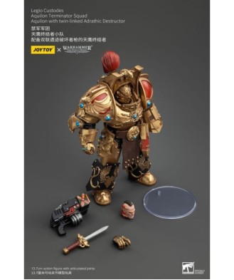 Warhammer The Horus Heresy Action Figure 1/18 LegioCustodesAquilonTerminatorSquad Aquilon+twin-linkedAdrathicDestructor