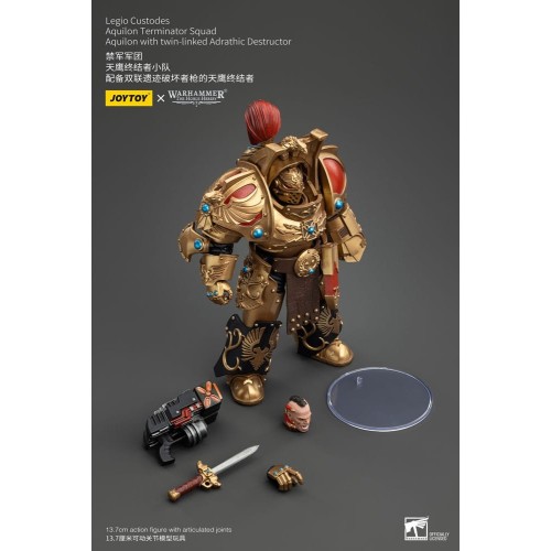 Warhammer The Horus Heresy Action Figure 1/18 LegioCustodesAquilonTerminatorSquad Aquilon+twin-linkedAdrathicDestructor