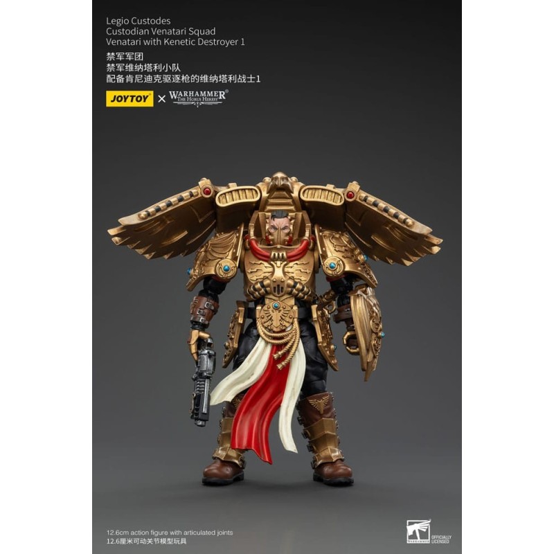 Warhammer The Horus Heresy Action Figure 1/18 Legio Custodes Custodian Venatari Squad Venatari+Kenetic Destroyer 1 13cm