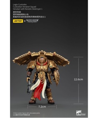 Warhammer The Horus Heresy Action Figure 1/18 Legio Custodes Custodian Venatari Squad Venatari+Kenetic Destroyer 1 13cm