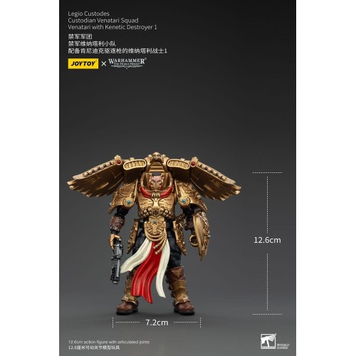 Warhammer The Horus Heresy Action Figure 1/18 Legio Custodes Custodian Venatari Squad Venatari+Kenetic Destroyer 1 13cm