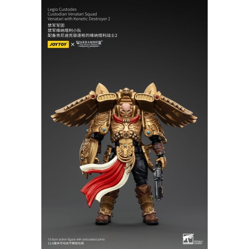 Warhammer The Horus Heresy Action Figure 1/18 Legio Custodes Custodian Venatari Squad Venatari+Kenetic Destroyer 2 13cm