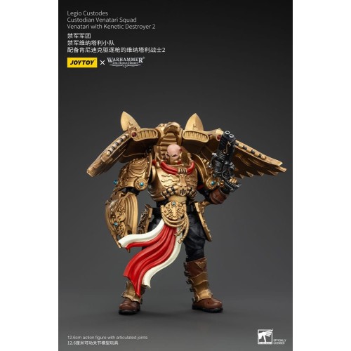 Warhammer The Horus Heresy Action Figure 1/18 Legio Custodes Custodian Venatari Squad Venatari+Kenetic Destroyer 2 13cm